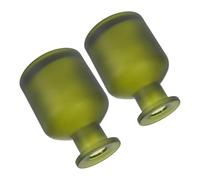 Zerodeko Flacons Diffuseurs Cylindriques en Verre Design Élégant et Robuste 130ml Lot de 2 Rechargeables pour Huiles Essentielles pour Bureau ou Projets DIY