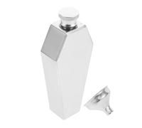 Zerodeko Flasque de Poche Acier Inoxydable Étanche avec Entonnoir Flasque Portable pour Liqueur pour Voyage Activités Extérieures et Halloween