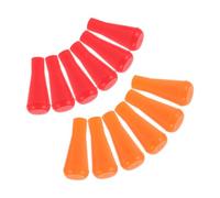 Zerodeko Flèches D'entraînement et Caoutchouc 12 Pièces Rouge et Orange Pointe Émoussée, Récupération Facile des Flèches Protection Optimale Lors des Jeux de Tir à l'arc en Club