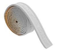 Zerodeko Frise Murale Autocollante 4 Cm en Mousse Blanche, Moulure Adhésive Flexible pour Plinthes et Angles, Bande D’étanchéité Décorative pour Salle de Bain et Salon, Baguette de