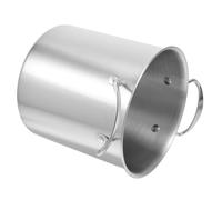 Zerodeko Friteuse Professionnelle Acier Inoxydable avec Double Poignées Casserole de Cuisine Polyvalente pour Friture Sautés et Bouillie Compatible avec Cuisinières à Gaz Induction