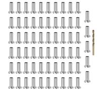 Zerodeko Gaine de Protection Câble Métallique en Acier Inoxydable 65 Pièces avec Foret Manchon pour Garde-corps à Câbles Terrasse Kit Protecteur DIY Solide Usage Intérieur Extérieur