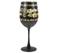 Zerodeko Gobelet en Verre Noir Réutilisable à Design Unique pour Fêtes D'halloween et Célébrations Festives Ambiance Créative et Usage Polyvalent