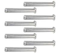 Zerodeko Goupilles de Couplage pour Échafaudage M8 X 75 Mm, 8 Pièces, Métal Argenté, Goupilles D'insertion à Tête Plate Trou, Fixation Sécurisée pour Structure D'échafaudage Industrielle