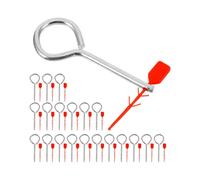 Zerodeko Goupilles de Verrouillage pour Extincteurs Métalliques Scellés Plastiques, Ensemble de 20 Pièces, Sécurité Incendie pour Entreprises et Lieux Publics, Accessoires de Remplacement