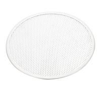 Zerodeko Grille à Pizza en Aluminium Argenté, Plateau Multifonction | Usage au Four, Finition Soignée, Structure Résistante aux Pliures la Rouille, Format Pratique