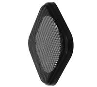 Zerodeko Grille Carrée Noire pour Haut-Parleur de Voiture 4 Pouces en Plastique et Fer Protection Optimale et Fixation Sécurisée pour Intérieur Automobile