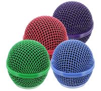 Zerodeko Grille de Remplacement pour Microphone 4pcs en Métal Bonnette Anti-vent Facile à Installer pour Accessoires de Microphone Professionnels