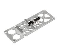 Zerodeko Guide D'angle Droit Rail de Scie Circulaire 260mm Argenté, Acier Inoxydable et Alliage D'aluminium, Compatible les Principaux Modèles, pour Coupe Précise en Menuiserie