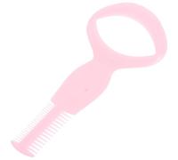 Zerodeko Guide D'application de Mascara 3 Fonctions en Plastique Solide Rose Peigne Réversible pour Coiffage des Cils et Sourcils, Outil Simple et Pratique pour Maquillage Couleur