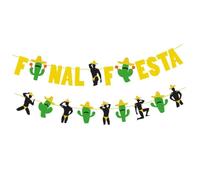 Zerodeko Guirlande de Fête à Paillettes Cactus 1 Pièce Fanion de Carnaval Mexicain à Suspendre Décoration Estivale pour Fête Hawaïenne Accessoire Photo Coloré pour Anniversaire et