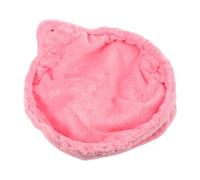 Zerodeko Hamac pour Chat Suspendu en Peluche Rose, Forme Cuillère Ronde, Design Fermé et Lavable, Adapté pour Chatons et Petits Animaux, pour Arbre à Chat