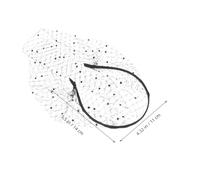 Zerodeko Headband Rétro Chic avec Voile et pour Future Mariée Accessoire Élégant pour Mariage et Fête Confortable et Couvre Visage Tulle Noir pour Tea Party Nuptiale