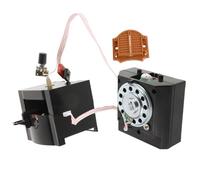 Zerodeko Horloge murale à coucou - Remplacement du mouvement à quartz - Remplacement du mouvement à quartz - Pièce de réparation - En plastique - Noir