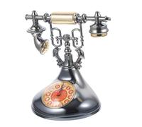 Zerodeko Horloge Téléphonique Téléphones Fixes Classiques Manteau Horloges Décor De Téléphone Rétro Accessoire De Téléphone Ancien Décorations De Table Rétro Abdos Numéro Rome Bureau