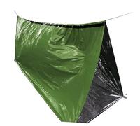 Zerodeko Housse de Couchage Urgence Isolant PE Ultraléger pour Camping et Survie Thermique Anti-Froid Protection Chaleur pour Activités Extérieures Randonnée et Secours Vert