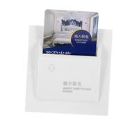 Zerodeko Interrupteur à Carte à Fils avec Retard Commutateur Facile à Installer pour Hôtels et Maisons Panneau Mural Blanc Commercial