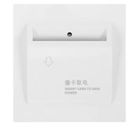 Zerodeko Interrupteur Mural Blanc PC 40a pour Hôtel et Restaurant Fonction Pratique et Faible Perte de Circuit, Panneau de Commande Électrique à Insertion de Carte