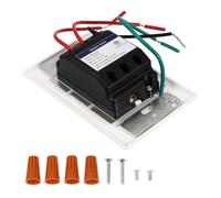 Zerodeko Interrupteur Variateur de Lumière LED Blanc 600w Max Témoin Bleu, Contrôle de Luminosité Compatible Lampes Halogènes et Incandescentes, Montage Mural Facile