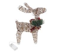 Zerodeko Iron Art LED Lighted Christmas Reindeer Décor for Patio Lawn Creative Holiday Deer Decoration with Soft Glow Easy Setup Indoor Outdoor Festive Display