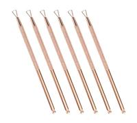 Zerodeko Kit 6pcs Outils Manucure en Acier Inoxydable Poussoir à Cuticules et Grattoir pour Dissolvant Vernis à Ongles, Design Multifonction et Résistant la Rouille pour Usage à Domicile