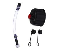 Zerodeko Kit Bouchon et Tuyau de Remplissage Carburant de Course, Durite à Essence Résistante Haute Température, 1 Set avec Couvercle D'évent, Étanche pour Véhicules de Sport Mécaniques,