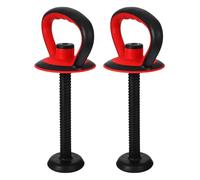 Zerodeko Kit de 2 Poignées de Kettlebell Réglables en Métal Écrou et Base Accessoire Fitness pour Entraînement du Haut du Corps à Domicile Compatible Poids Standard Équipement de