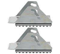 Zerodeko Kit de Chaussures Antidérapantes pour Échelle en Fer Pieds Rembourrés en Caoutchouc Argenté, Résistant aux Intempéries, pour Usage Intérieur sur Carrelage, 1 Paire