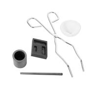 Zerodeko Kit de Fabrication de Bijoux Creuset Graphite et Outils de Fusion Fiables, Design à Trois Trous, Adapté Création de Bijoux et Divers Projets