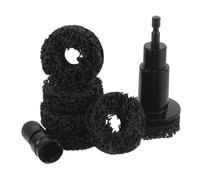 Zerodeko Kit de Nettoyage de Moyeu de Roue Automobile Antirouille avec 5 Disques de Ponçage, Outil Polyvalent en Plastique Dur pour Entretien et Polissage des Disques de Frein, Compatible