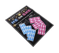 Zerodeko Kit de Révélation du Bébé 1 Set Décorations Interactives pour Fête Shower, Affiche de Vote Garçon ou Fille, Autocollants Thématiques, Accessoires Papier Résistants pour Activités