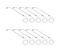 Zerodeko Lampadaires Modèle de Gare 10Pcs Échelle 1150 LED 3V Acier Inoxydable pour Réseau Ferroviaire Miniature et Scénario de Train