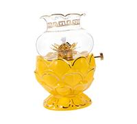 Zerodeko Lampe De Lotus Bouddhiste Lanterne Tempête Brûleur À Huile Lampe À Huile D'Extérieur Lampe À Paraffine Tiki Lampe Vintage Lampe Décorative À Parfumée Aux Méduses