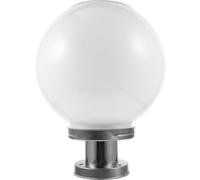 Zerodeko Lampe Solaire Boule Blanche Étanche Éclairage Extérieur Murale pour Jardin et Cour Lampe de Poteau Solaire et Facile à Installer
