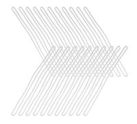 Zerodeko Lanières Lot de 200 Pièces pour Étiquettes à Bagages en Pvc Transparent, Design Anti-perte pour Bureau et Extérieur