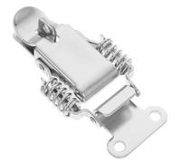 Zerodeko Loquet à Ressort à Double Compression en Acier Inoxydable 304 Grand Format avec Trou de Verrouillage Loquet à Bascule pour Boîte à Outils Ruche et Caisse en Bois Usage