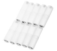 Zerodeko Lot de 10 Adaptateurs de Batterie AAA vers AA en PP Blanc, Porte-Piles Léger Connexion Stable, pour Appareils Électroniques Domestiques