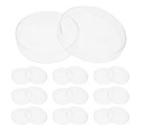 Zerodeko Lot de 10 Boîtes de Petri en Verre avec Couvercles 90mm Réutilisables pour Culture Cellulaire Uniforme en Formation Générale et Mycologie