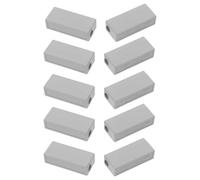 Zerodeko Lot de 10 Borniers en Cuivre Massif 25-16 Mm² avec Enveloppe Protectrice Barre Omnibus de Mise à la Terre Électrique Connexion Rapide pour Câblage Industriel et Distribution