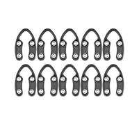 Zerodeko Lot de 10 Coupe-papier Aluminium Noir pour Vin Lame en Acier Inoxydable, Accessoire Pratique et Simple D'utilisation pour Bar à Domicile