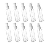 Zerodeko Lot de 10 Flacons Pulvérisateurs Rechargeables en Plastique Transparent 60 Ml Vaporisateur de Parfum et Brume Fine Bouteille Vaporisateur D’Eau Légère pour Maquillage et Voyage