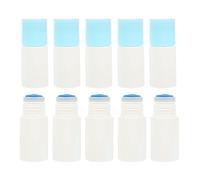 Zerodeko Lot de 10 Flacons Roll-on 20 Ml Embout Éponge Multicolore, Bouteille Plate Rechargeable pour Correcteur Liquide et Stockage de Liquide, Usage Cosmétique et Couleur Aléatoire