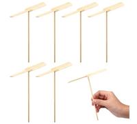 Zerodeko Lot de 10 Libellules Volantes en Bois, Jouets à Faire Tourner pour Enfants, Jouets Éducatifs Montessori D'extérieur à Hélice pour L'école Et La Famille