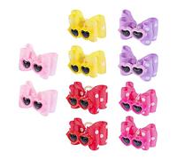Zerodeko Lot de 10 Pinces à Cheveux à Nœud pour Chiens et Chiots, Accessoires en Polyester pour Fixer et Maintenir Poils, pour Événements et Vie Quotidienne