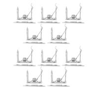 Zerodeko Lot de 10 pinces à papier pour le bureau et la maison | Pince de fixation pour tableau de classement scolaire, tableaux de menus, archives d'entrepôt, pince de remplacement
