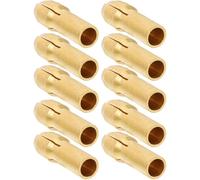 Zerodeko Lot de 10 Pinces de Serrage en Laiton 2 MM pour Rectifieuse Électrique Mandrin 3 Mors Écrou Accessoires pour Outil Rotatif sans Fil Adaptation Rapide pour Usage Domestique et