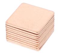 Zerodeko Lot de 10 Plaques Thermiques en Cuivre 15x15x1 Mm Dissipateurs Thermiques pour Gpu CPU Modules de Refroidissement pour Composants Informatiques Compatibles Refroidisseur