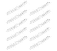 Zerodeko Lot de 10 Réflecteurs de Roue de Vélo en Plastique Blanc Accessoires de Sécurité pour VTT et Vélo de Route Réflecteurs Portables pour Visibilité Nocturne et Avertissement