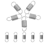 Zerodeko Lot de 10 Ressorts de Traction en Acier Inoxydable Argenté, Haute Fiabilité, Résistance aux Charges Lourdes, pour Projets Mécaniques et Tension Industrielle