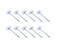 Zerodeko Lot de 10 Roulettes en Nylon Robustes 46X120Mm pour Porte de Garage Roue de Guidage Résistante Compatible Portes Coulissantes Accessoires Solide pour Remplacement Facile